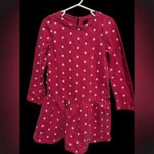 GAP Pink and White Polka Dot Toddler Dress size 5